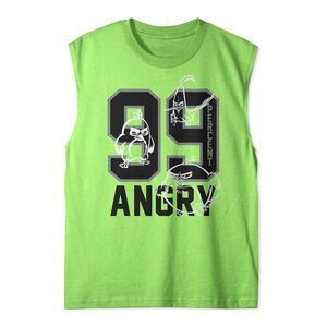 Rovio Entertainment Boys Angry Birds Muscle Tank Top, Green, NWT